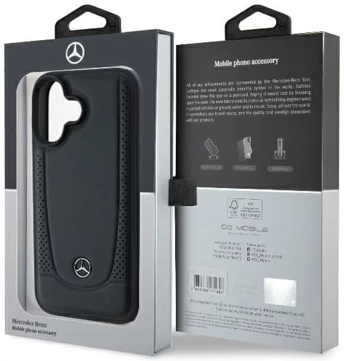 Mercedes Telefontaske til iPhone 16 Læder Urban - Sort Black