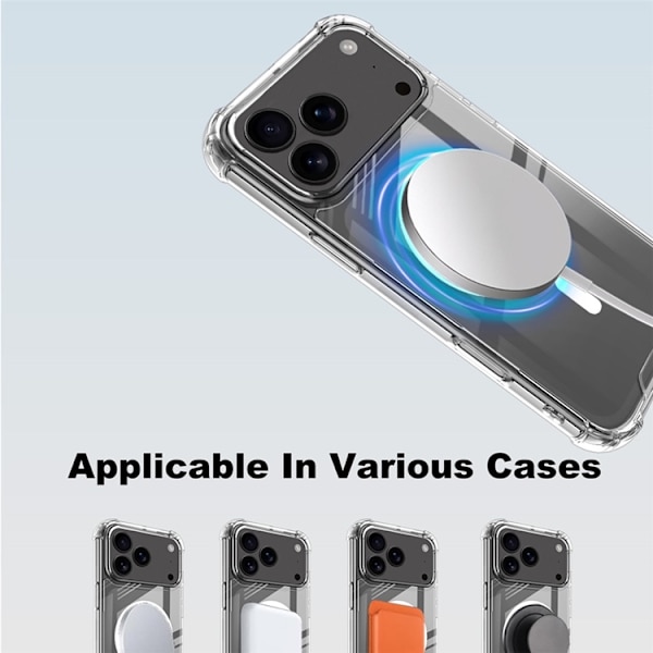 IMAK Mobilskal till iPhone 17 Pro Max MagSafe Shockproof - Clear Transparent