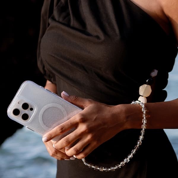 UNIQ Coehl Candy Gem Handstrap Mobilrem Universal – Silver