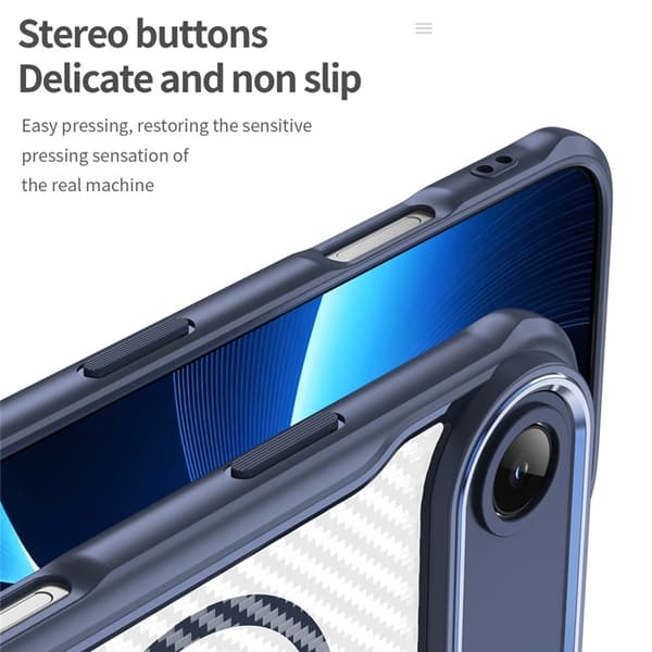 Mobilskal till iPhone Air MagSafe Carbon Fiber - Blå Blå