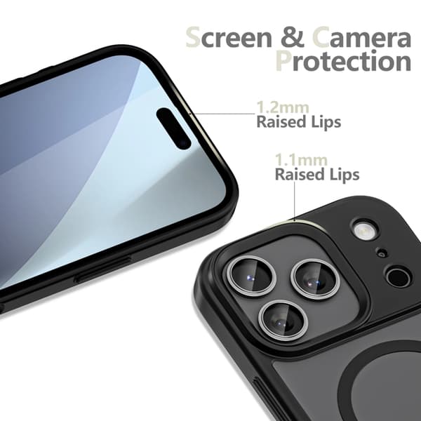 Tech-Protect Mobilskal till iPhone 18 Pro Max/17 Pro Max Magsafe Matte - Svart Svart