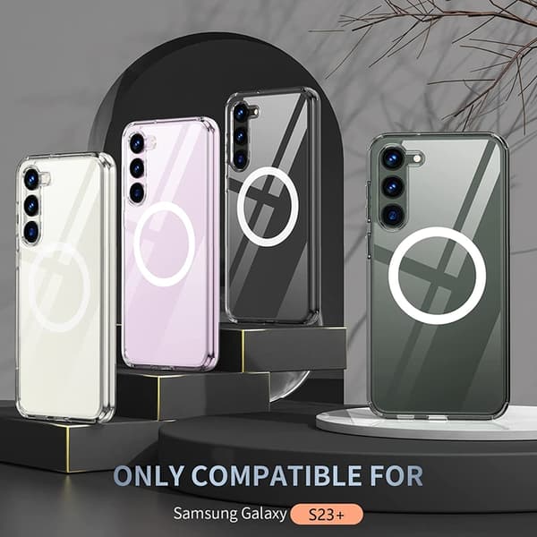 Mobilskal till Galaxy S23 Plus Magsafe Shockproof Magnetic - Clear Transparent