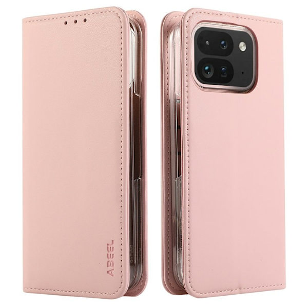 ABEEL Google Pixel 10 Pro Plånboksfodral RFID-Skydd Konstläder - Rosa