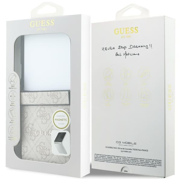 Guess Mobilskal För Galaxy Z Flip 8 MagSafe 4G Classic - Rosa