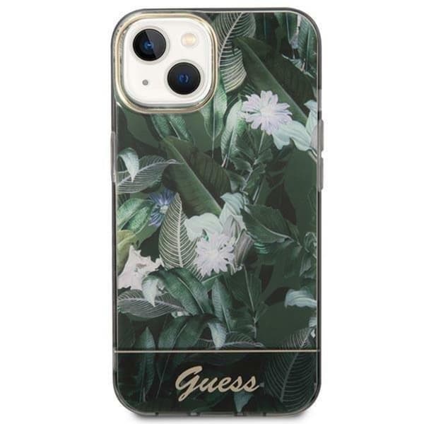 GUESS iPhone 14 Plus Skal Jungle Collection - Grön Grön