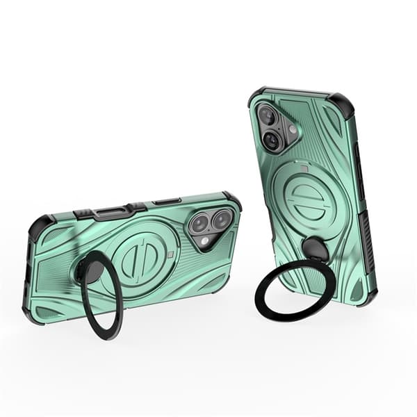 Mobilskal till iPhone 16 MagSafe Magnetic Kickstand - Grön Grön