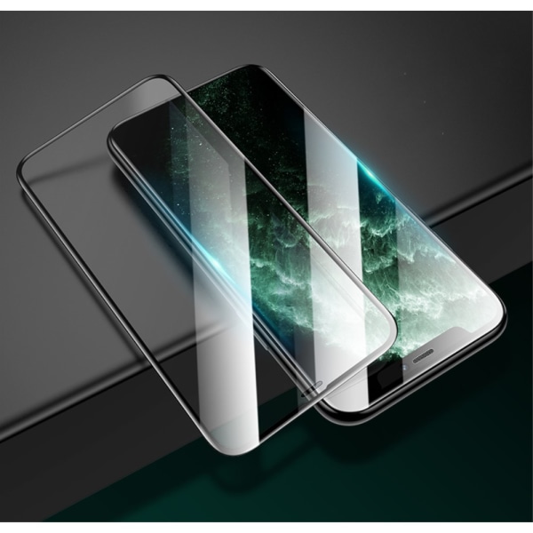 Heltäckande Härdat Glas iPhone/Samsung/Huawei (10D) iPhone XR, iPhone 11