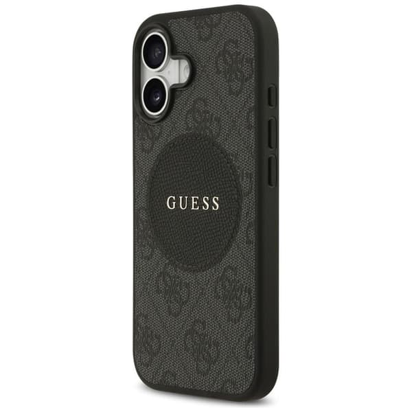 Guess telefontaske til iPhone 17 MagSafe 4G Circle Classic Logo - Sort Svart