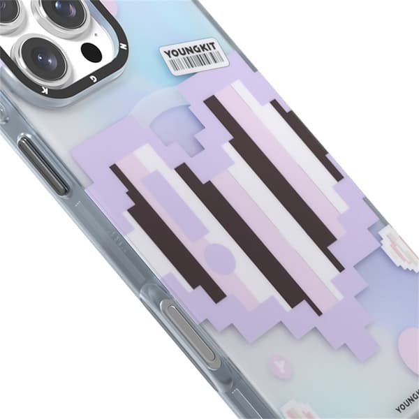 Youngkit Mobilskal till iPhone 16 Pro Magsafe Pixel Heart - Grön Grön