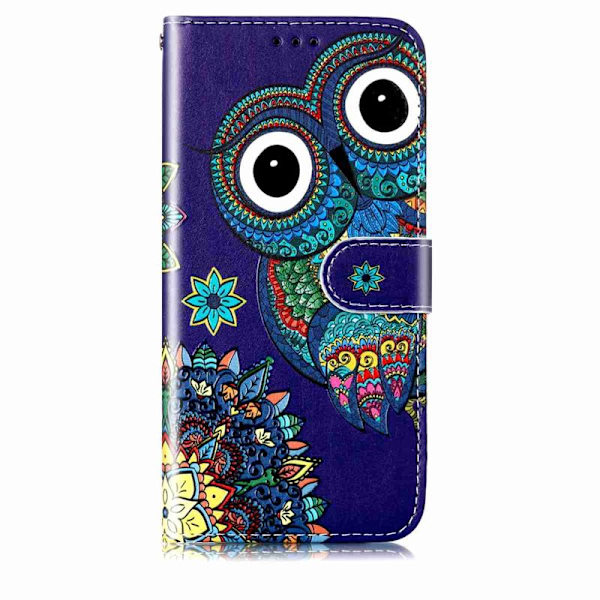 Plånboksfodral för Samsung Galaxy S26 Plus Konstläder - Blå Uggla