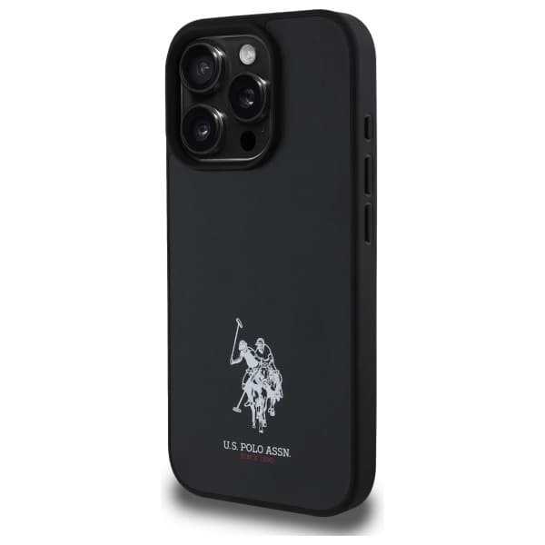 US Polo telefontaske til iPhone 15 Pro Max læder broderet