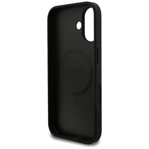 Guess Telefontaske til iPhone 17 MagSafe Kornet Ring - Sort Svart