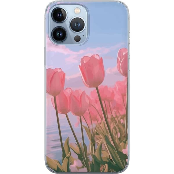Mobilskal till Apple iPhone 13 Pro Max med Rosa Tulpaner