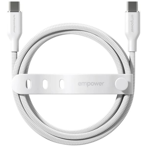 Empower by PanzerGlass USB-C til USB-C 60W kabel 1.2m Racing Silver