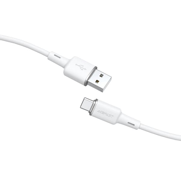 Acefast USB-C till USB-A kabel 1.2m - Vit Vit