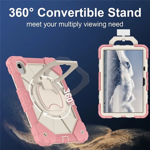 Lenovo M11/Idea Tab Mobilskal Silikon Kickstand Roséguld