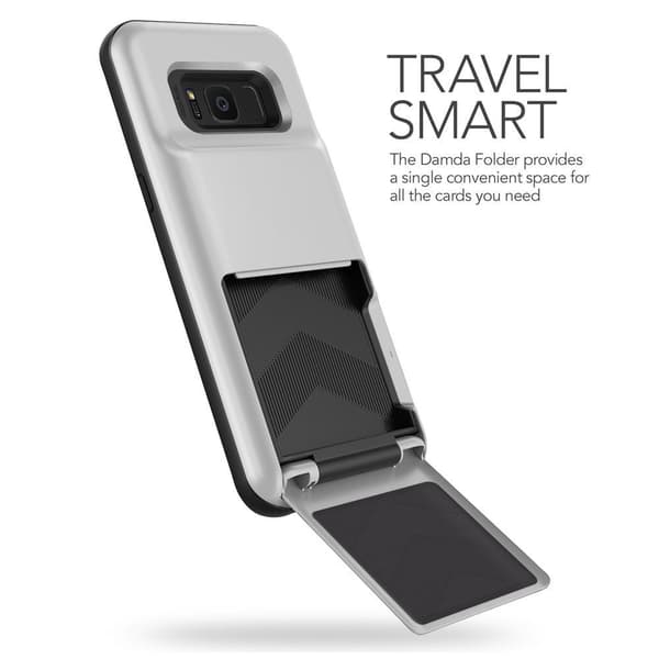 Verus Damda Folder Card Slot Cover til Samsung Galaxy S8 Plus - Silver