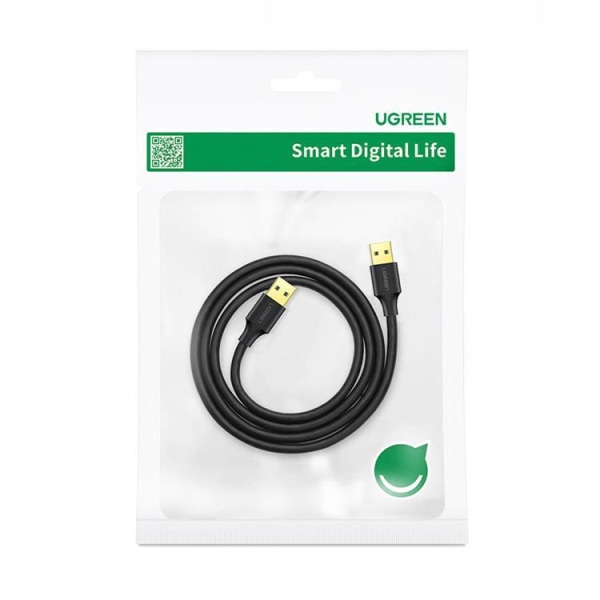 Ugreen USB-A til USB-A 3.0 Kabel 0,5m - Sort