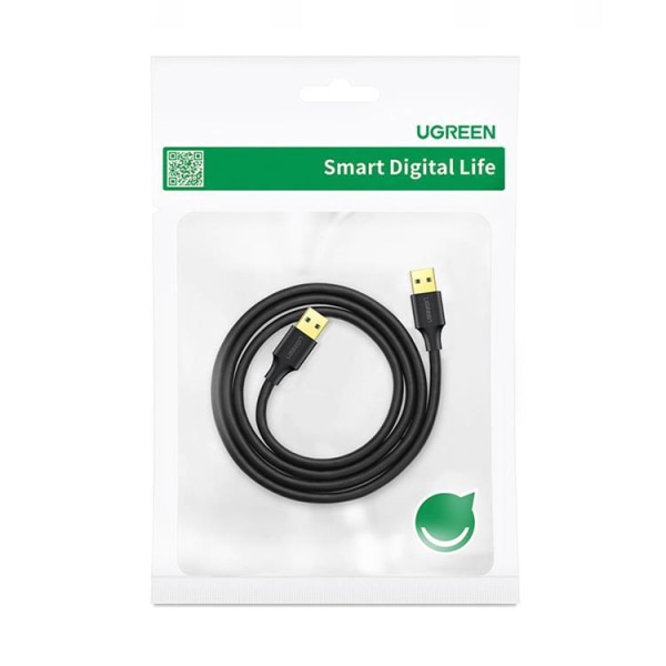 Ugreen USB-A till USB-A 3.0 -kaapeli 0,5 m - Musta