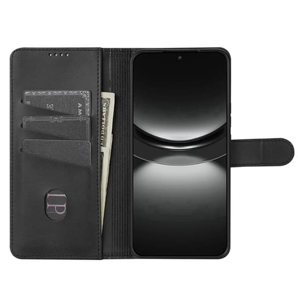 AZNS Xiaomi 17 Plånboksfodral Konstläder - Svart