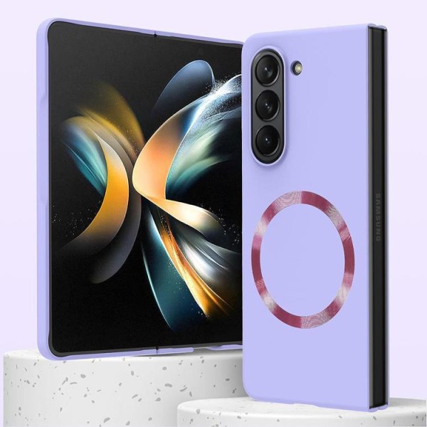 Galaxy Z Fold 5 Mobile Cover Magsafe Skin-touch PC Slim - violetti