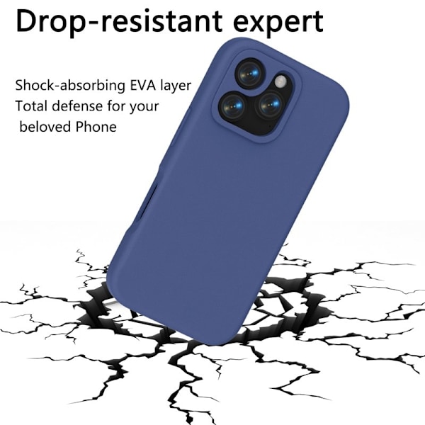 Mobilskal till iPhone 16 Pro Max Shockproof EVA - Blå Blå