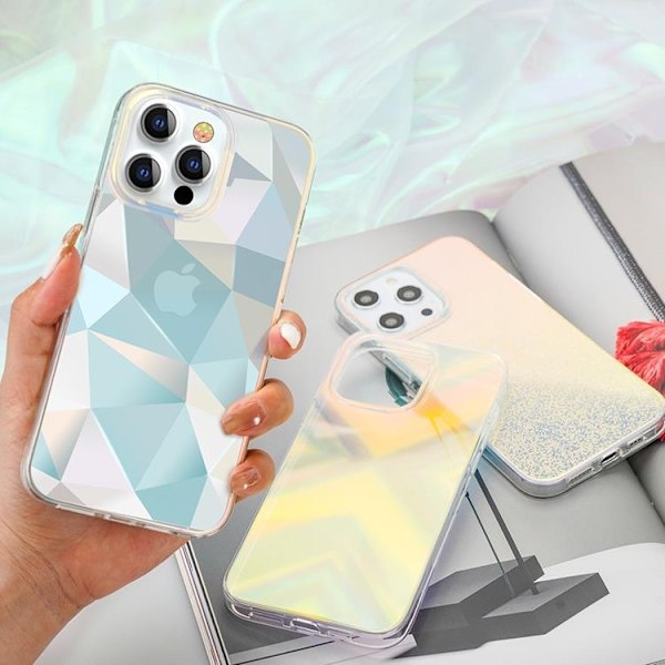 Kingxbar Triangle Streamer Series Skal iPhone 13 Pro - Blå Blå