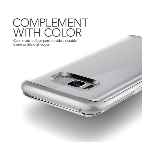 Verus Crystal Bumper -kotelo Samsung Galaxy S8 Plus - Hopea Silver