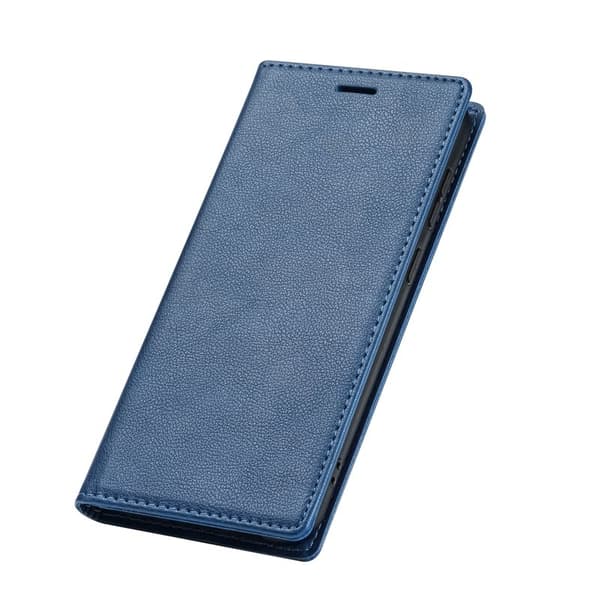 Samsung Galaxy S26 Plus Plånboksfodral Magnetisk Stängning Konstläder - Blå