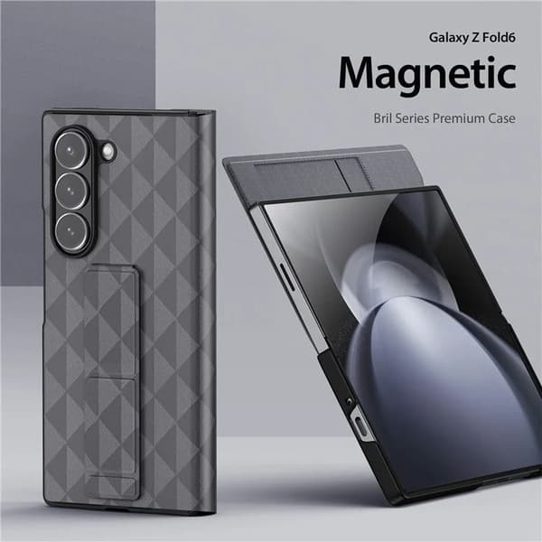 Dux Ducis Galaxy Z Fold 6 Plånboksfodral Fitt Kickstand - Grå Grå