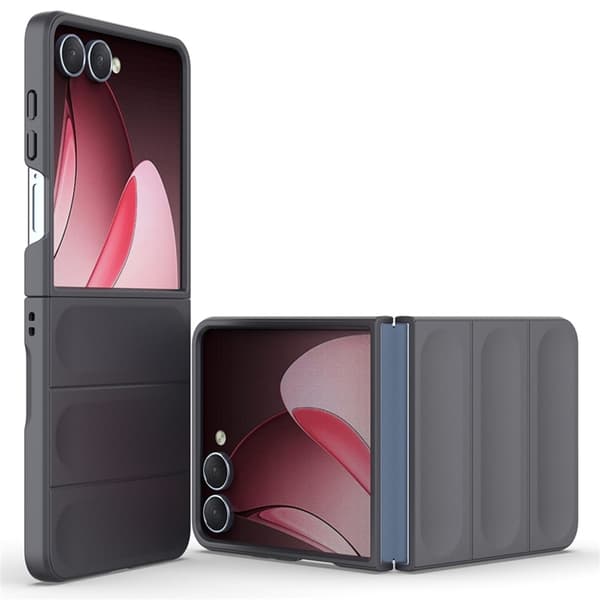 Mobilskal till Galaxy Z Flip7 Anti-Drop TPU Rugged - Mörkgrå Grå