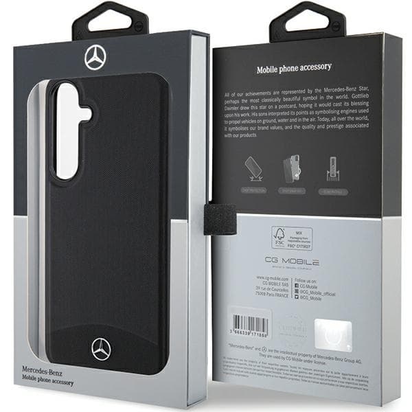 Mercedes Mobilskal till Galaxy S24 MagSafe Läder Textured & Plain