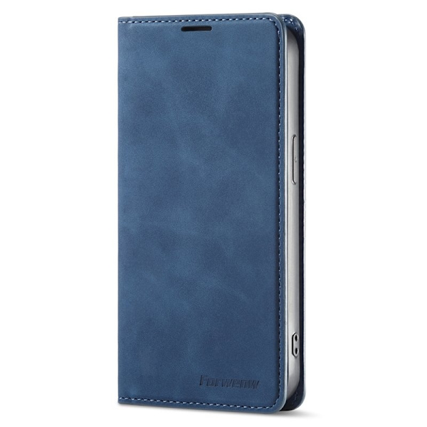 FORWENW iPhone 14 Pro Max Plånboksfodral Konstläder - Blå