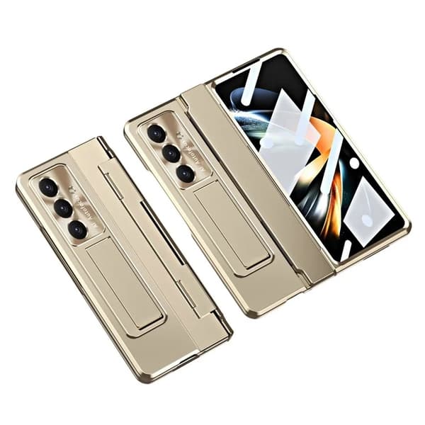 Mobilskal till Galaxy Z Fold7 5G med Skärmskydd Hinge - Guld Guld