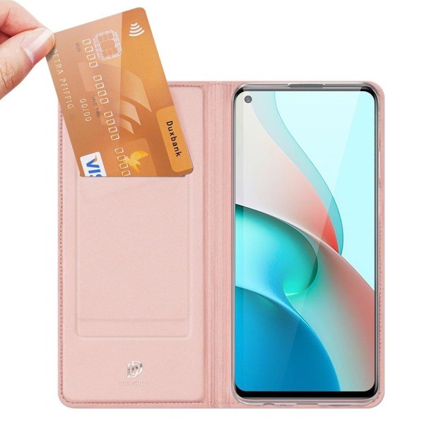 Dux Ducis Skin Pro -lompakkokotelo Xiaomi Redmi Note 9T 5G - Ros Pink