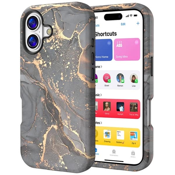 Mobilskal till iPhone 17 Vattentryck - P-GWL10028 Svart