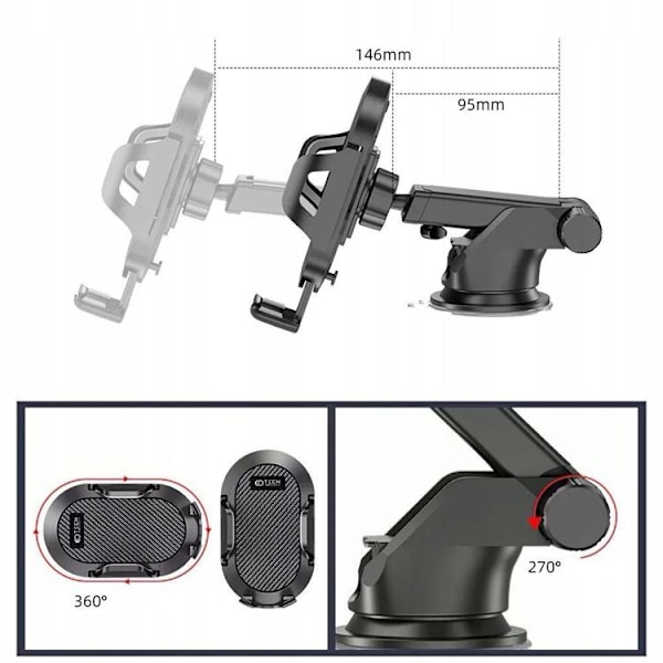 Universal Bilholder - Sort Black