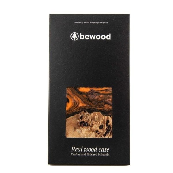 Bewood iPhone 13 Pro Max Mobilskal Magsafe Unique Orange - Svart