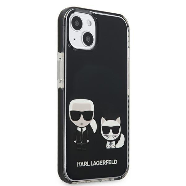 Karl Lagerfeld TPE Karl & Choupette Etui iPhone 13 Mini - Sort