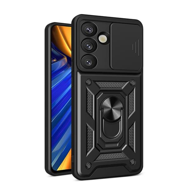 Mobilskal för Galaxy S26 Plus Hybrid Armor Camshield - Svart Svart