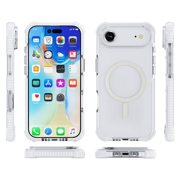 Mobilskal till iPhone Air MagSafe Förstärkta Hörn Acrylic - Vit Vit