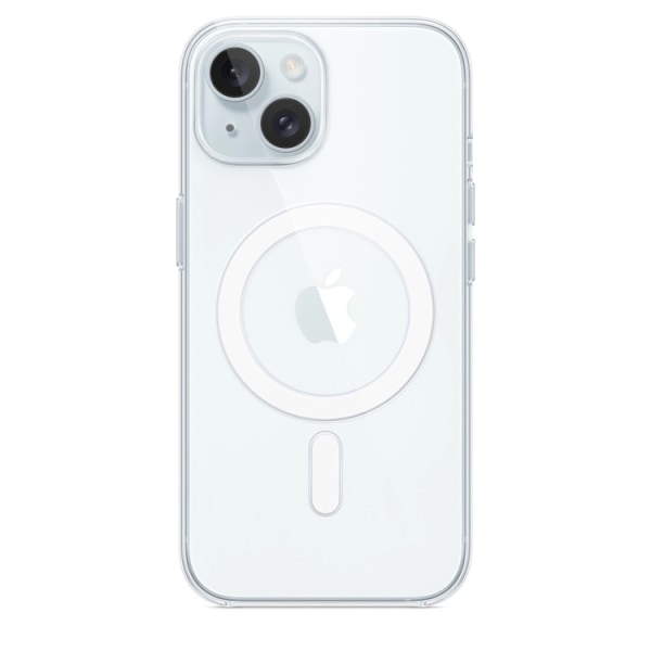 Apple iPhone 15 mobiltaske Magsafe Silikone - Gennemsigtig