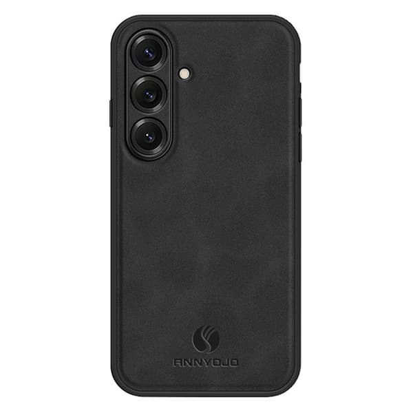 Annyojo Mobilskal för Samsung Galaxy S26 Plus Konstläder + PC + TPU - Svart