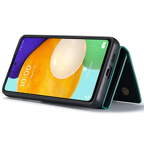 DG.MING Konstläder Plånboksfodral för Samsung Galaxy A53 5G - Grön
