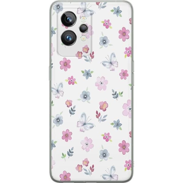 Mobilcover til Realme GT2 Pro med Blomster og sommerfugle