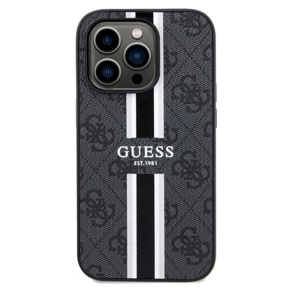 Guess Mobilskal till iPhone 15 Pro Max Magsafe Stripes - Svart Svart