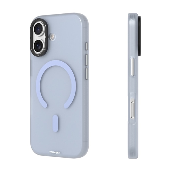 YOUNGKIT Mobilskal till iPhone 17 MagSafe PET TPU - Blå Blå