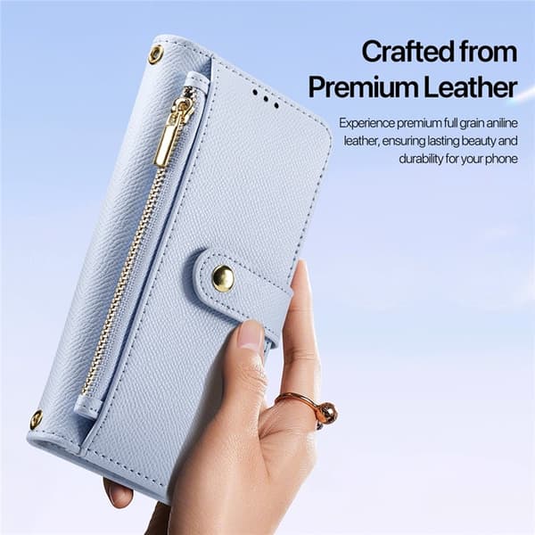 Dux Ducis iPhone 17 Pro Plånboksfodral MagSafe Detachable Lawa - Ljusblå Blå