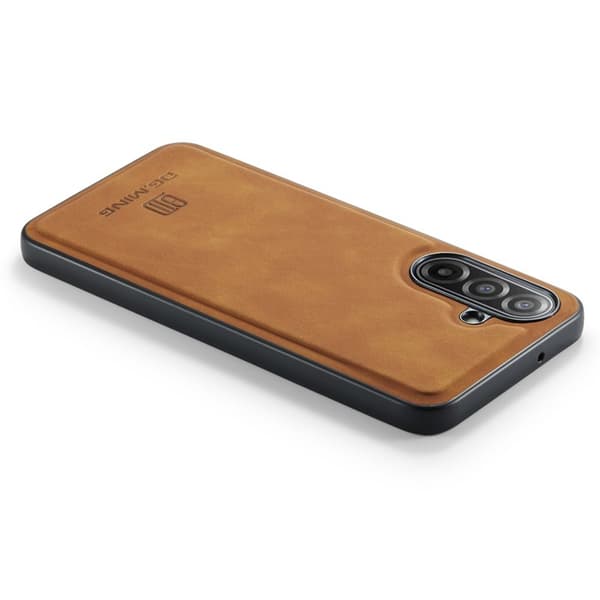 DG.MING Mobilskal till Samsung Galaxy A17 5G PU Läder Hybrid Brun