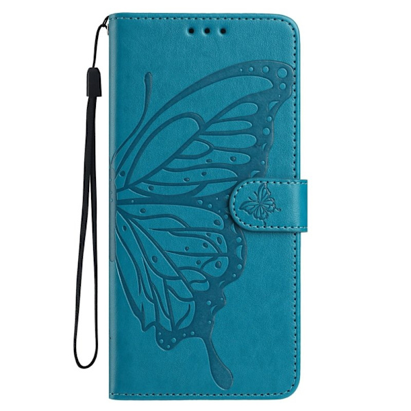 Samsung Galaxy S26 Edge Plånboksfodral Konstläder Flip Skydd - Blå